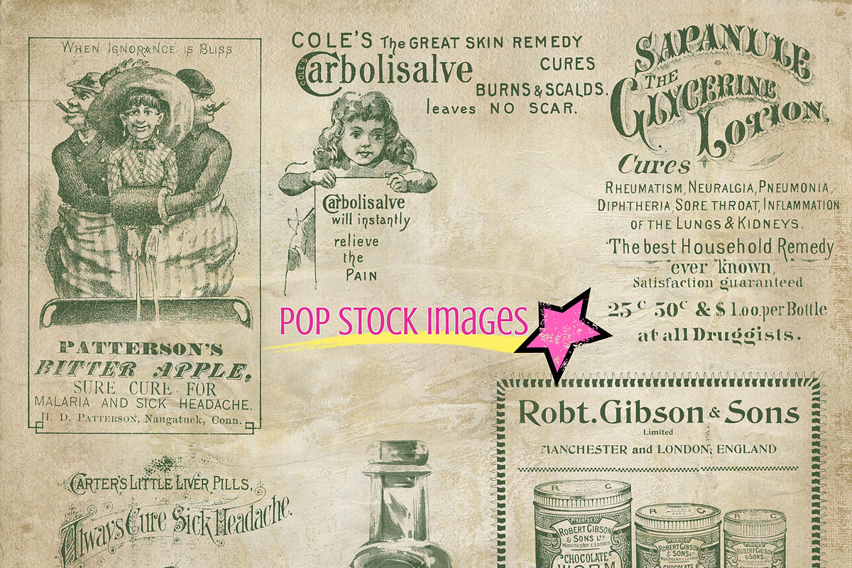 Vintage Medical Ephemera Brushes, a Brush Add-On by ephemoire (Photo 3 of 4)