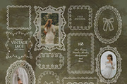 Vector Lace Frames & Vintage Doilies, an Object Graphic by Berentine.art (Thumbnail 3 of 15)
