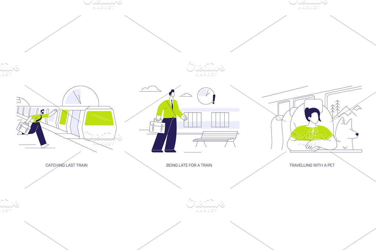 Public transport passenger abstract, a Transportation Illustration by Visual Generation
