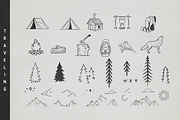 100+ PREMIUM HANDDRAWN ADVENTURE SET, an Object Graphic by Vibesteam (Thumbnail 6 of 13)
