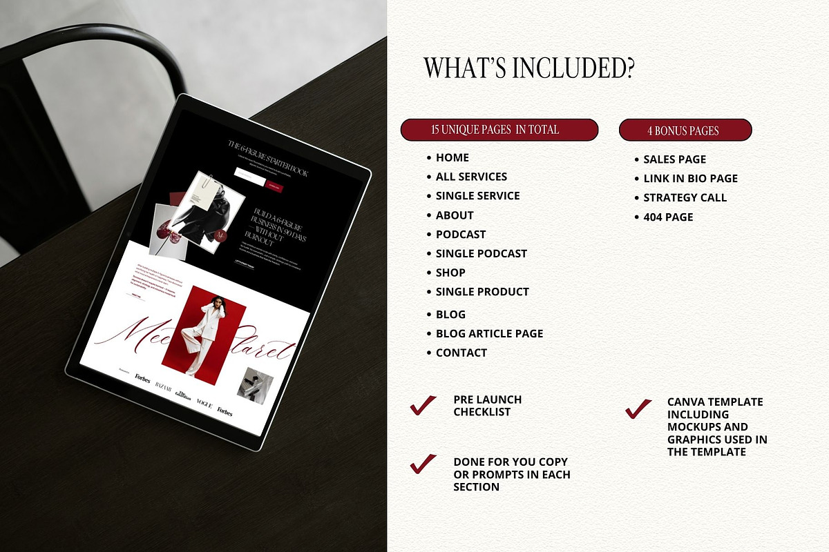 Luxury Squarespace Website Template, a Squarespace Template by Row Creative (Photo 4 of 11)