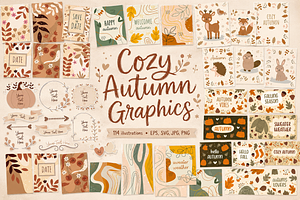 Cozy Fall Clipart Bundle