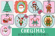 Christmas Coquette Frame Clipart PNG, an Illustration by SinaCreation (Thumbnail 1 of 11)