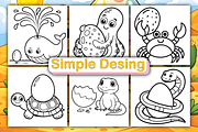 Animals Easter Eggs Coloring Book, a Seasonal Illustration by Ink Gallery (Thumbnail 2 of 4)