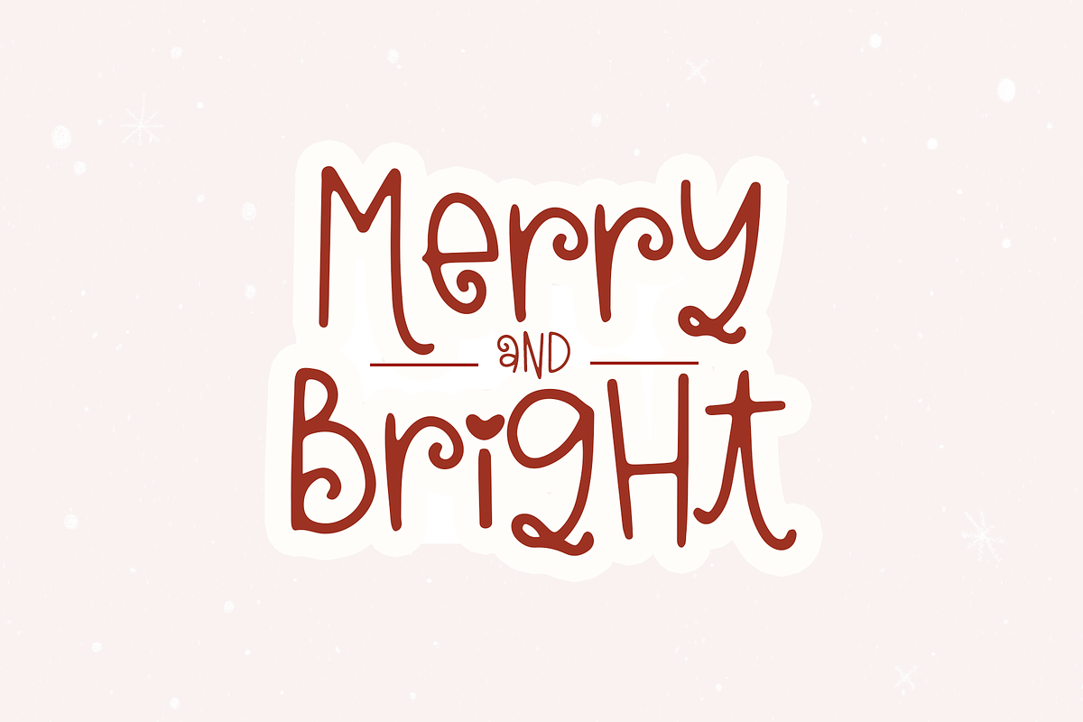 Christmas Kisses | Fun Holiday Font, a Font by KA Designs (Photo 3 of 10)