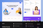 Woks - Online Course Landing Page, a Landing Page Template by SundayWorkTeam (Thumbnail 1 of 3)