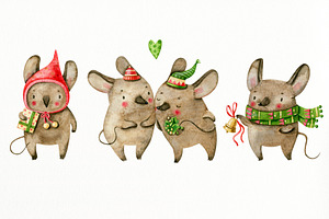 Christmas Cute Mice