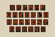 Antoine Medieval drop caps font, a Blackletter Font by kaer_shop (Thumbnail 2 of 9)