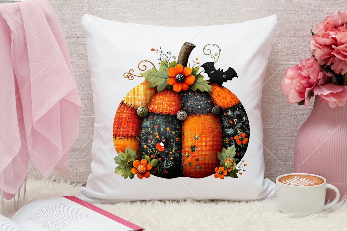 Whimsical Halloween Pumpkin Clipart, a Seasonal Illustration by Canvas Craft (Photo 7 of 10)