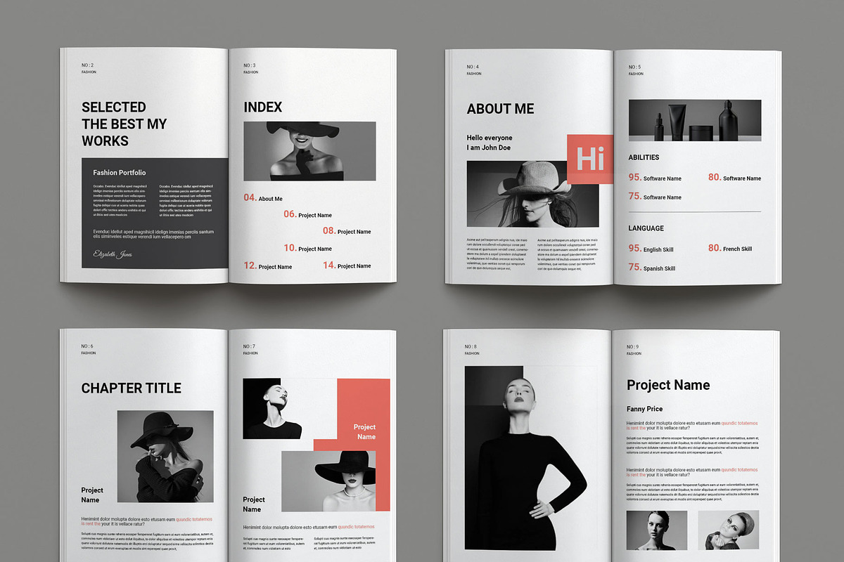 Design Portfolio Layout Template, a Magazine Template by Seeing-art (Photo 10 of 11)