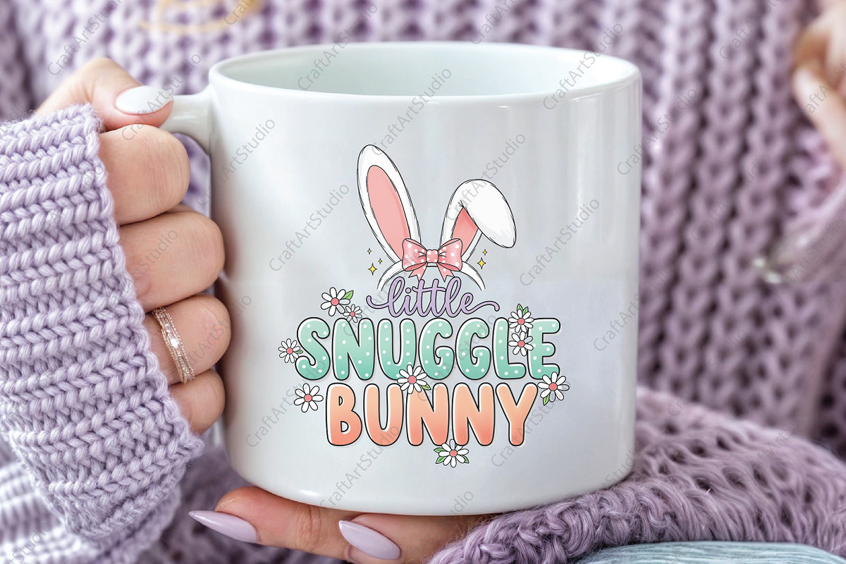Easter Snuggle Bunny PNG, an Illustration by CraftArtStudio (Photo 3 of 4)