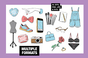 Fashion Props and Objects Clipart, an Object Illustration by Wingsart Studio (Thumbnail 3 of 4)