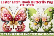 Easter Day Faux Latch Hook Butterfly, an Illustration by RobertsArt (Thumbnail 1 of 6)