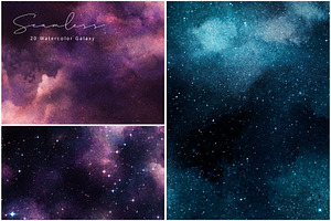 Seamless Galaxy & Sky Backgrounds