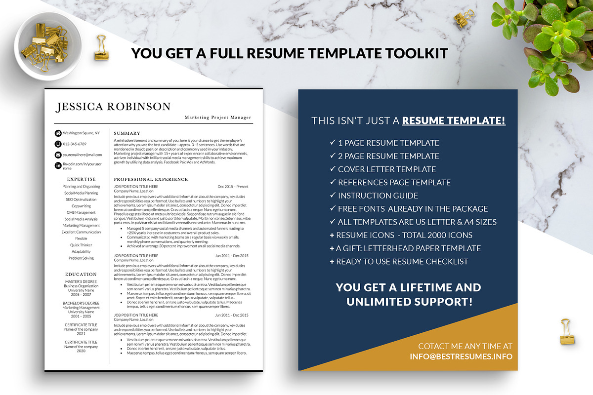 Marketing Manager Resume CV Template, a Resume Template by BestResumes.Co (Photo 7 of 7)