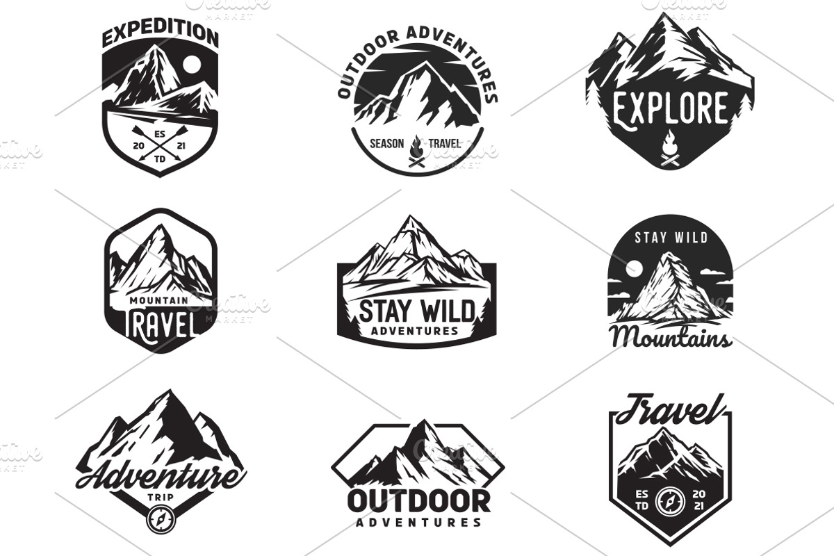 Mountain badges., an Object Graphic by CGterminal (Photo 3 of 5)
