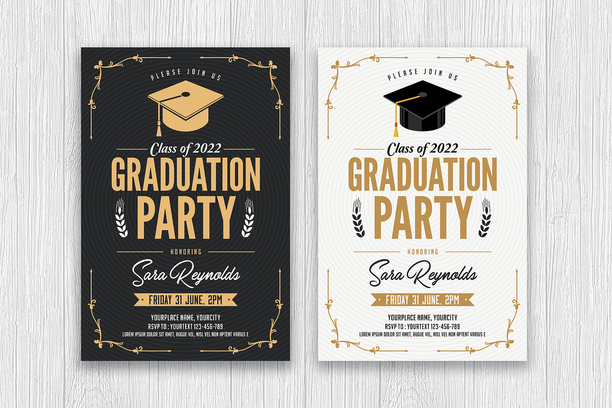 Graduation Party Flyer, a Print Template by DesignWorkz (Photo 1 of 2)
