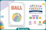 Speech Therapy Flashcard Bundle, an Education Illustration by Actual Pixel (Thumbnail 3 of 22)