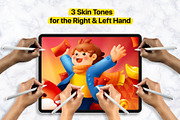 iPad Pro Mockup — Hands + Extras, an iPad Mockup by Frisk Shop (Thumbnail 3 of 12)
