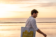 Sunset Beach Walk Tote Bag Mockup, a Merchandise Mockup by mockeyai (Thumbnail 2 of 3)
