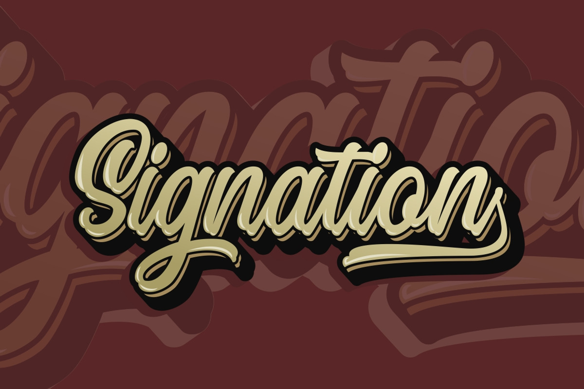 Signation - Handlettering Font, a Script Font by Garisman Std (Photo 11 of 11)