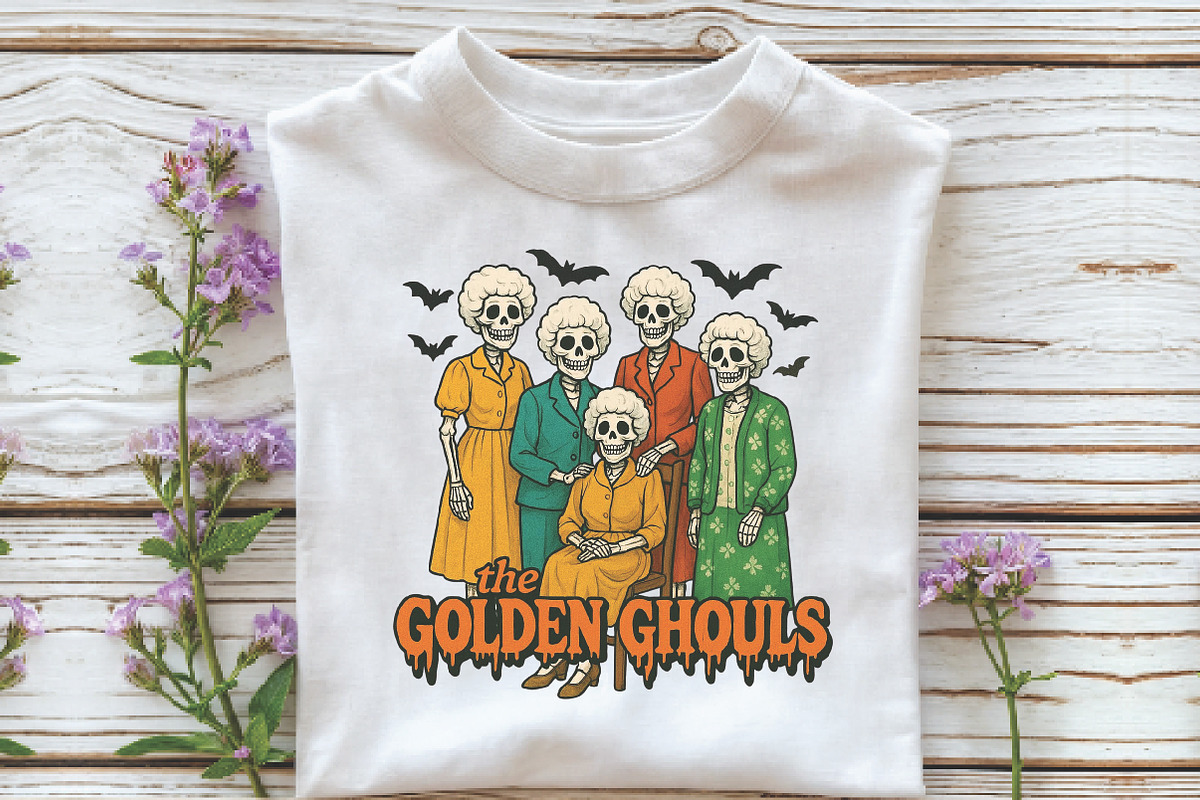 The Golden Ghouls Girls Halloween Pn, an Illustration by Libby Wishes (Photo 2 of 4)