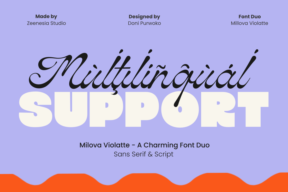 Milova Violatte, a Font by zeenesia (Photo 16 of 16)