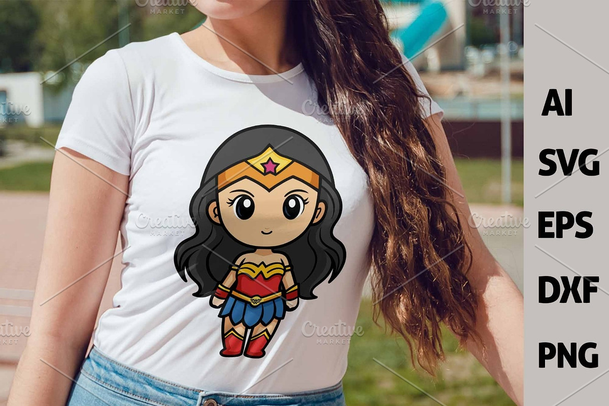 Chibi Superhero Vector Bundle, a Person Illustration by FancyDesignStudio (Photo 5 of 8)