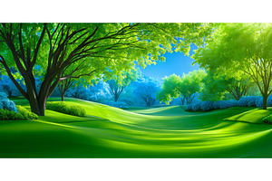 A winding path bathed in sunlight, a Nature Photo by ZinetroN