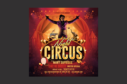 Circus Flyer, a Flyer Template by DSGraphicDesign