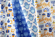 Hanukkah Clipart & Patterns Pack, a Background Graphic by Katrinelly (Thumbnail 4 of 14)