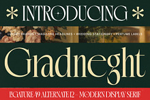 Gradneght Modern Display Serif