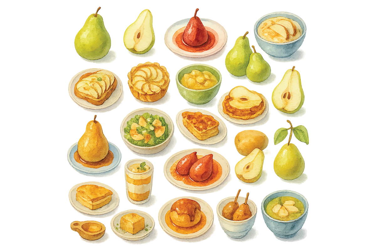 Pear Food Collection, an Object Graphic by nikagraphic