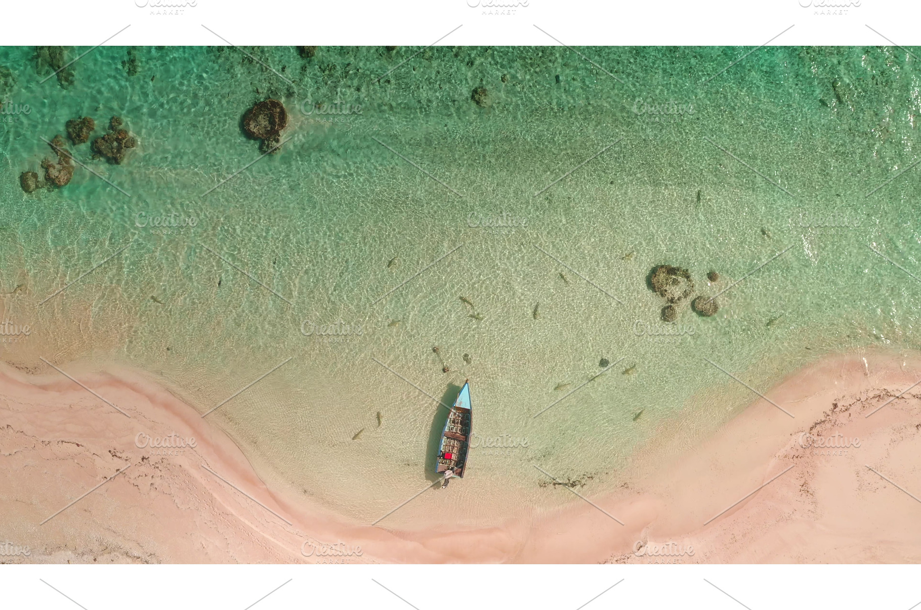 Bird's eye view of a tranquil beach, a Nature Photo by Goinyk