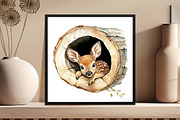Funny Animals in Hole Clipart Bundle, an Illustration by DreamCafeArt (Thumbnail 7 of 8)
