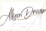 Allison Dream, a Script Font by Rochart (Thumbnail 1 of 11)