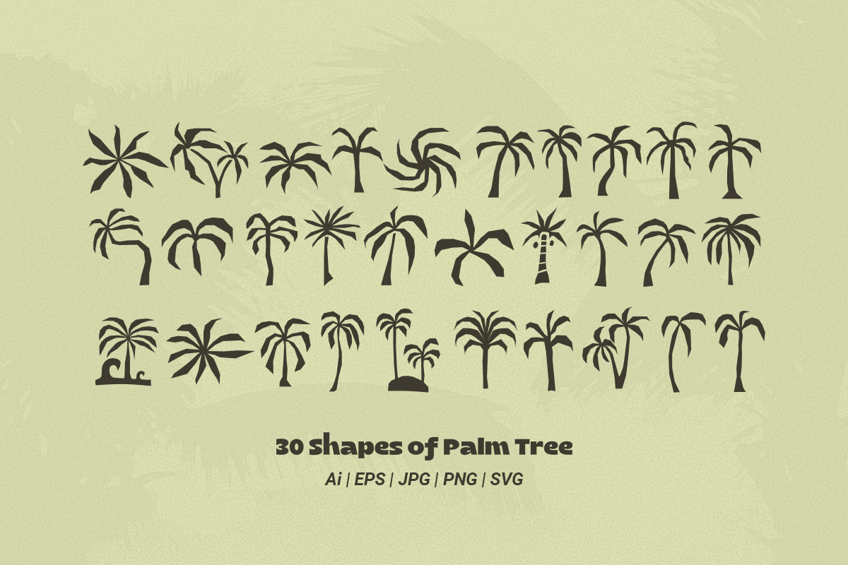 Tropic Palm 30 Raw & Organic Icons, an Object Graphic by dailygraphic (Photo 4 of 7)