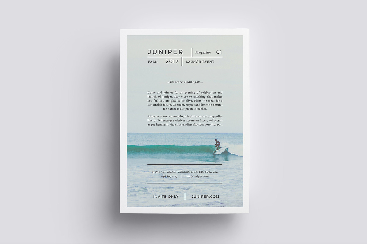 J U N I P E R  Flyer Template, a Flyer Template by 46&2 Collective (Photo 11 of 11)