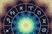 30 mystic zodiac signs circles, an Object Graphic by tkdesign (Thumbnail 29 of 31)