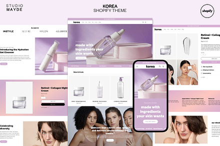 KOREA | Beauty Shopify Theme, a Shopify Template by Studio Mayde