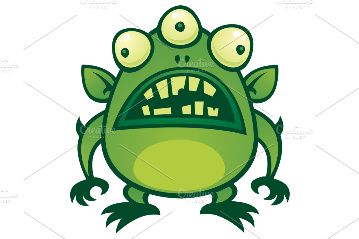 Ugly Alien Monster, an Animal Illustration by Schwegel Illustration