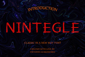 NINTEGLE - classic in a new way font