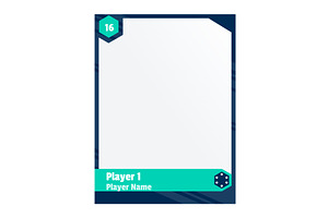 Game sports card template, a Person Illustration by Things for designers