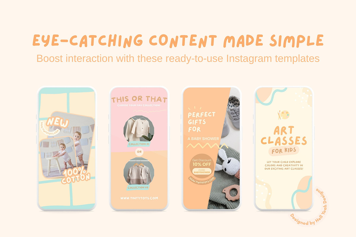 Baby Theme Branding Starter Kit, a Branding & Logo Template by Hell Yeah Designs (Photo 9 of 15)