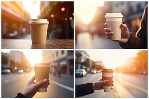 16 Takeaway Coffee Cup Backgrounds