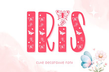 Iris - Cute Decorative Font