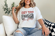 Cozy Town Christmas PNG, Retro, an Illustration by SharpMarketplace (Thumbnail 6 of 9)