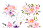 Pink Florals, Roses, Bouquets, an Illustration by Feather Grace Designs (Thumbnail 5 of 11)