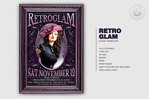 Retro Glam Flyer Template V3