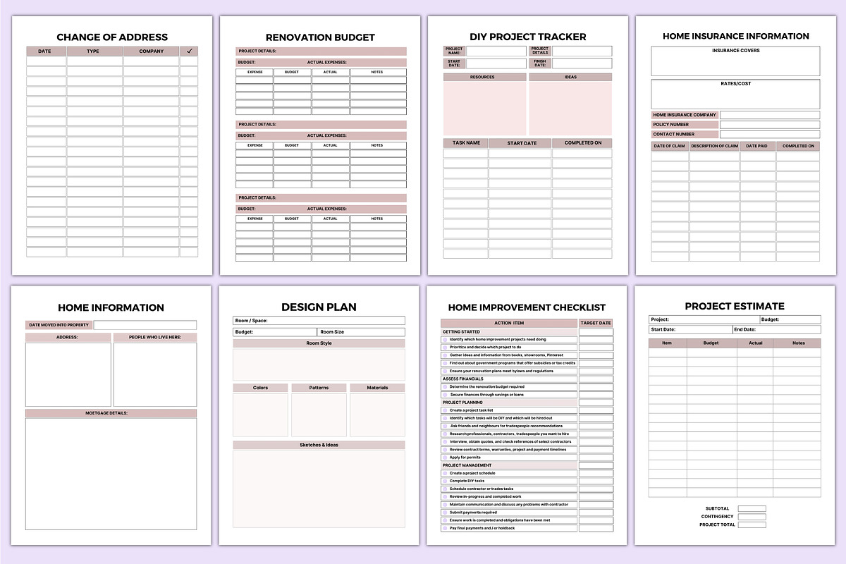 2025 Home Maintenance Planner, a Stationery Template by Shumaya (Photo 5 of 8)